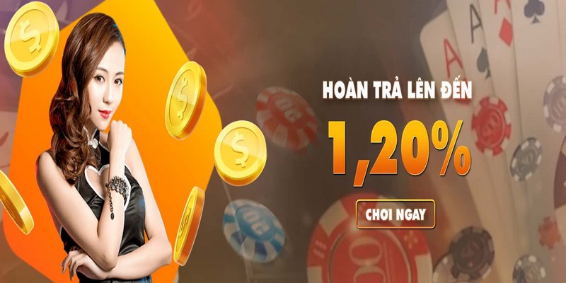 Số tiền hoàn là không giới hạn, muốn thưởng nhiều phải nạp tiền và tham gia cược