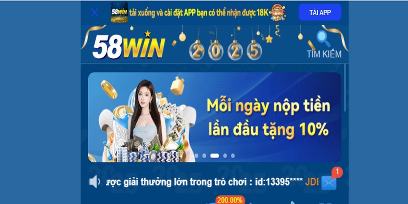 Tiện lợi và tiết kiệm thời gian khi hội viên tải app 58WIN